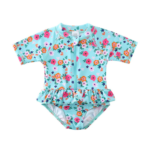 Wishere Baby Swimwear One Piece Swimsuit Kids UPF50+ Sunsuit Bathing -OS00287-Veeddydropshipping