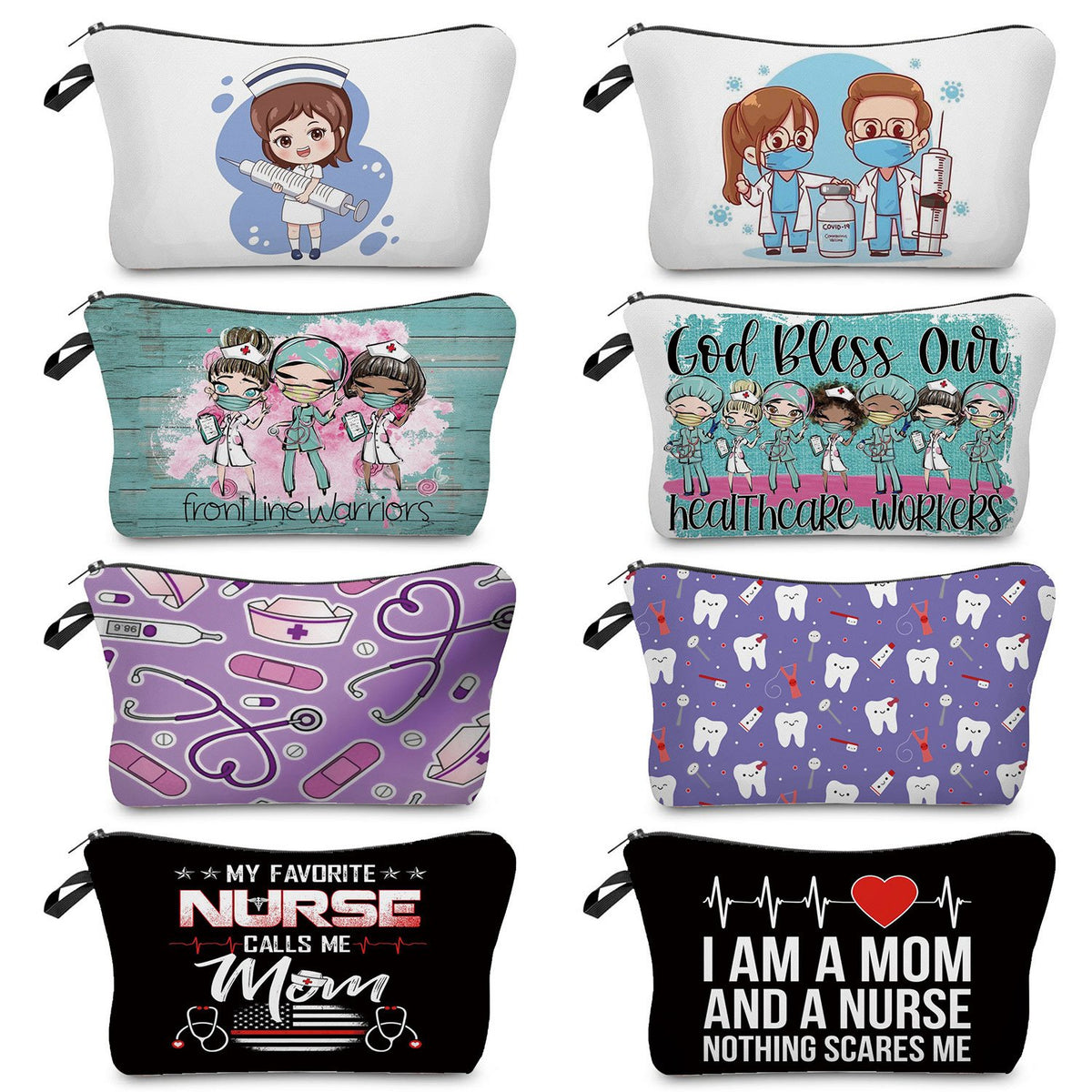 Fashion Women Designer Makeup Bag Heat Transfer Multifunction-BS00085-Veeddydropshipping