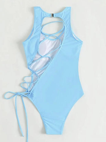 2023 Sexy Bandage One Piece Swimsuit Women Strappy Swimwear Female -OS00137-Veeddydropshipping
