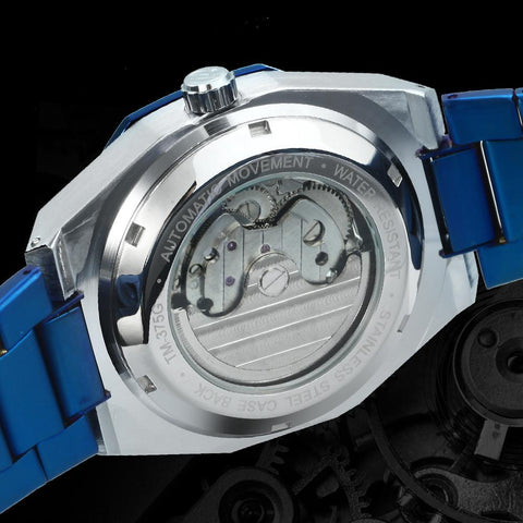 Mechanical Watch for Men Automatic Steel Strap -JW00698-Veeddydropshipping