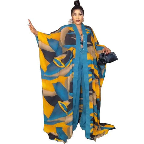 African Dresses Clothes For Women 2 Piece Set-WF01694-Veeddydropshipping