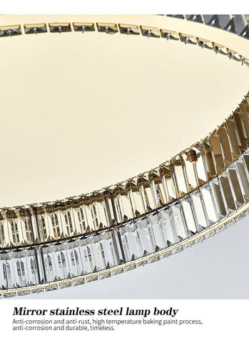Modern Round Ceiling Crystal LED Lights-TI00284-Veeddydropshipping