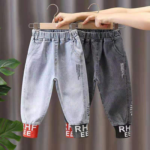 Autumn Spring Black Jeans for Boys Denim Trousers  Baby Boys-TB01286-Veeddydropshipping