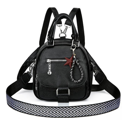 Soft PU Leather Korean Version Kawaii Fashion Backpack Multi-purpose-BS00049-Veeddydropshipping