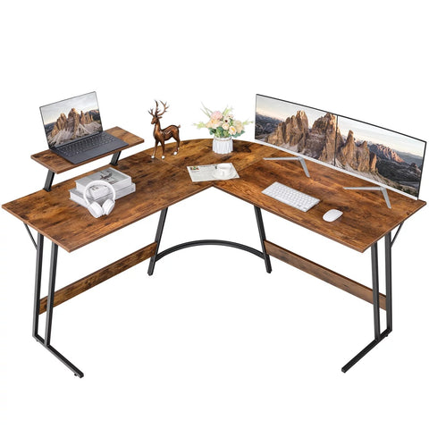 L-Shaped Computer Desk Modern Corner-HA01597-Veeddydropshipping