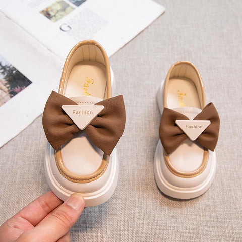 British Style Leather Shoes for Girls Children 2023 Round-TB00113-Veeddydropshipping