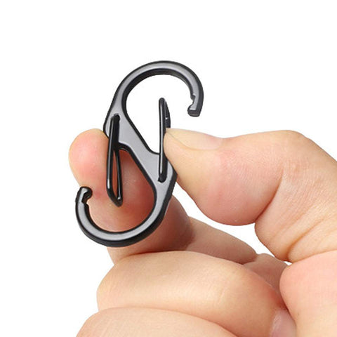 Stainless Steel Carabiner With Lock Mini Outdoor Camping-BS00756-Veeddydropshipping