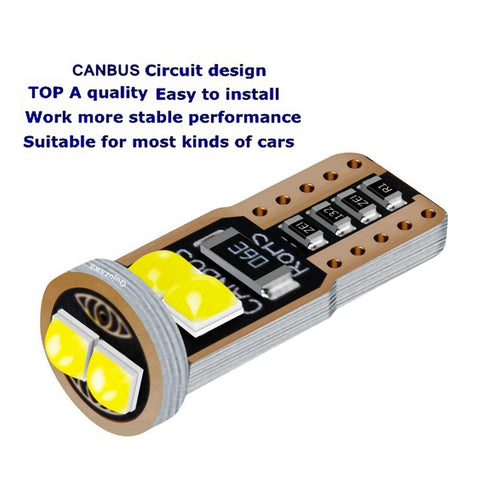 10Pcs T10 W5W WY5W 2825 Super Bright LED Canbus No Error Car Interior-AM00023-Veeddydropshipping