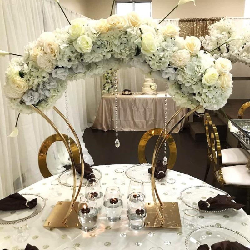 Wedding Arch Flower Stand MetalFlower vase-HA00734-Veeddydropshipping