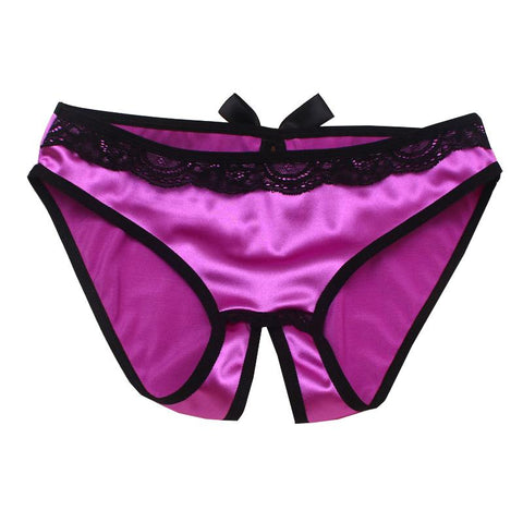 Women Sexy Silk Low-rise Underwear Briefs-WF00831-Veeddydropshipping