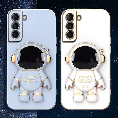 ROCK 6D Luxury Plating Astronaut Fold Stand Phone Case For Samsung Galaxy S23 Ultra-PA00200-Veeddydropshipping