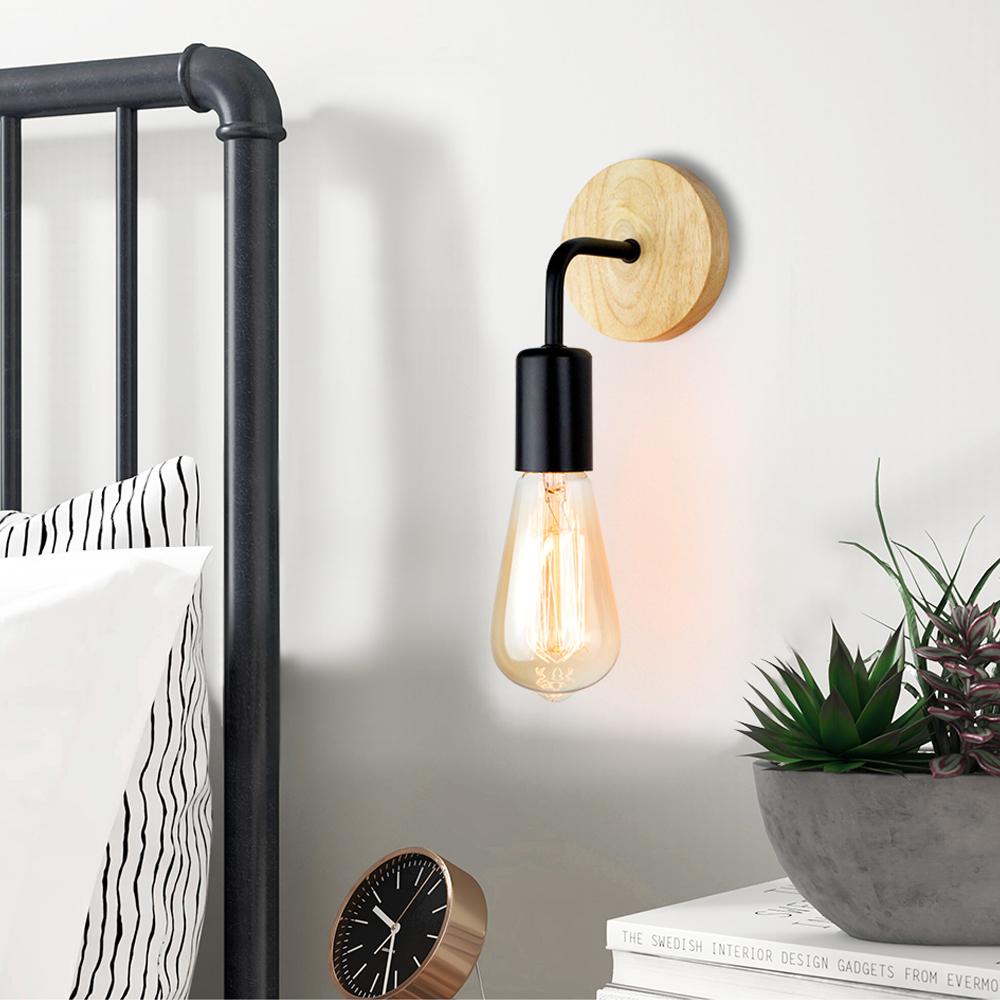 Wood Wall Lamp Sconce-TI00432-Veeddydropshipping
