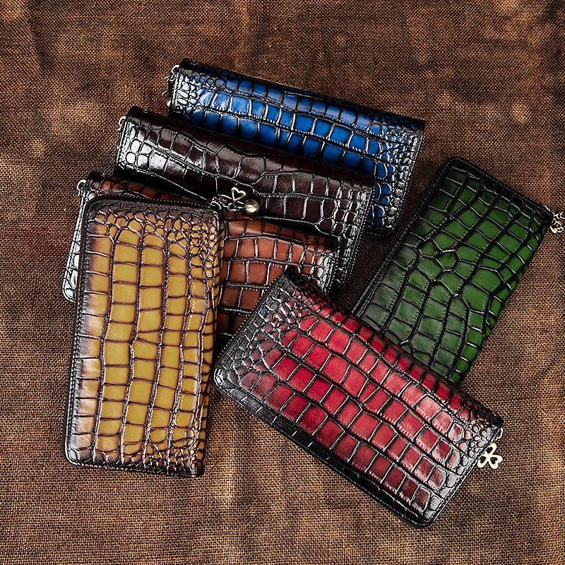 Handbag Retro Handmade Long Wallet 36-Card Handbag-BS00657-Veeddydropshipping