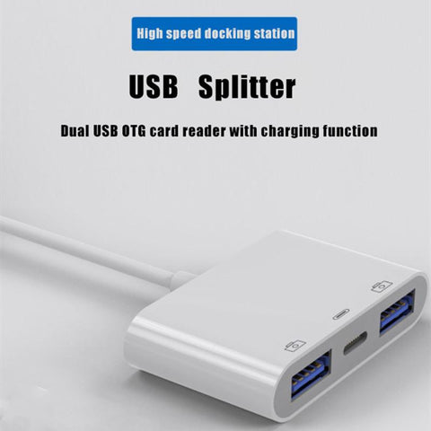 Lightning To USB OTG Converter Adapter for IPhone  Mouse Keyboard Charging U Disk Camera-PA00972-Veeddydropshipping