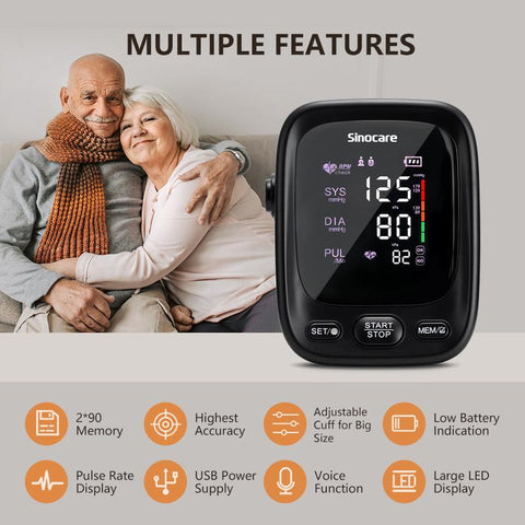 Blood Pressure Monitor Tensiometer Upper Arm-BH00789-Veeddydropshipping