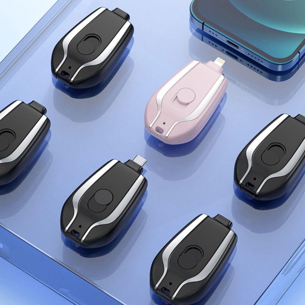 Hot Sale 1500mAh Portable Mini Type-C Power Bank Keychain Emergency Charger-PA00472-Veeddydropshipping