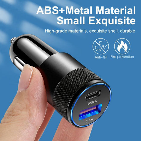 30W QC PD 4.0 3.0 Quick Charge Car Phone Charger For iPhone-PA01196-Veeddydropshipping