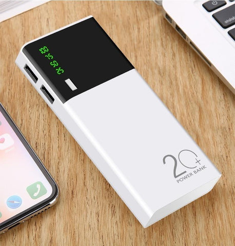 80000mAh Mobile Power Bank Digital Display with 2 USB LED Charger Powerbank External Battery-PA00468-Veeddydropshipping