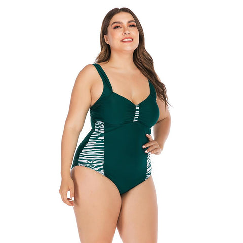 Sexy Leopard Large Size 5XL Swimwear Women One Piece Swimsuit -OS00143-Veeddydropshipping