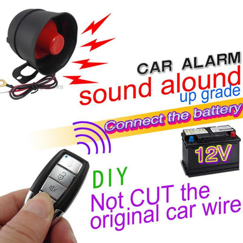 12V Universal Car Smart Alarm M810-8115 One Way Car Alarm Device-AM00582-Veeddydropshipping