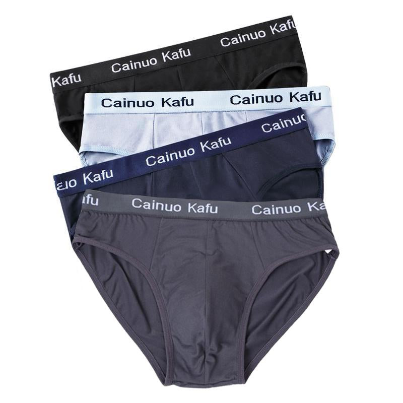Male Solid Briefs Underpants for Men Brief Panties Mens Bikini-MF01635-Veeddydropshipping