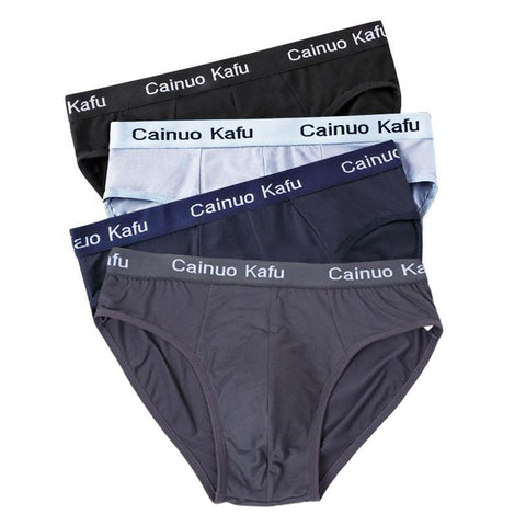 Male Solid Briefs Underpants for Men Brief Panties Mens Bikini-MF01635-Veeddydropshipping