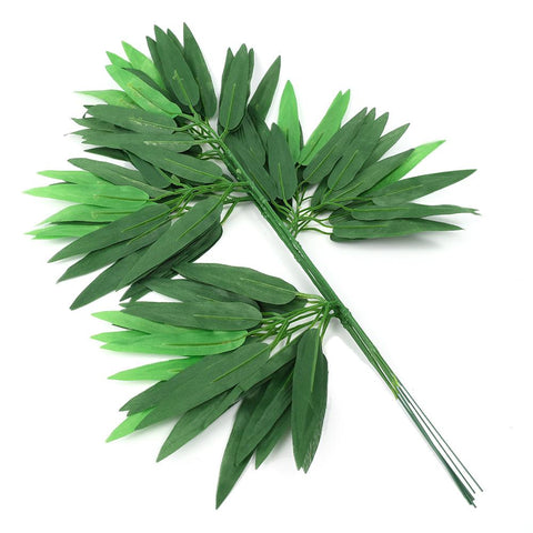 Artificial Bamboo Leaf Fake Branches Green Plants-HA00713-Veeddydropshipping