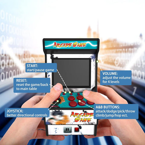 Mini Arcade Handheld Game Console 2.8 Inch Screen Built in 156 Retro Games -CE01335-Veeddydropshipping