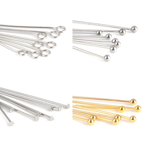 Stainless Steel Head pins Eye Pins Findings For Diy Jewelry-JW01559-Veeddydropshipping