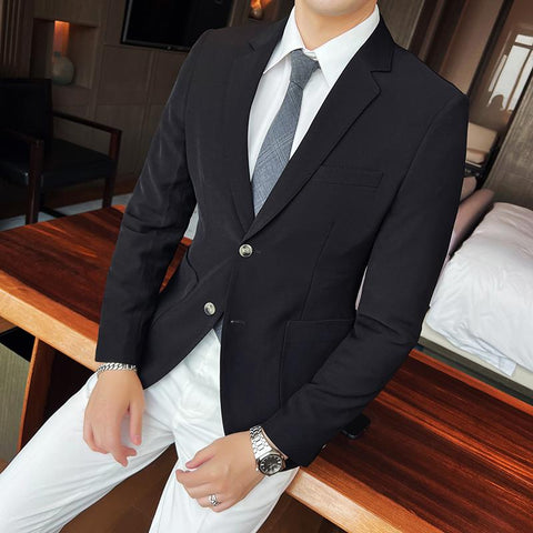 Blazer Jackets For Men Clothing 2023 Two Buttons Slim Fit-MF01275-Veeddydropshipping