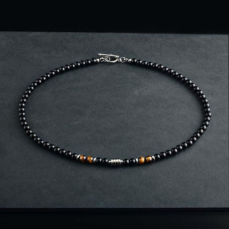 Stainless Steel Men Tiger Necklace Hip Hop -JW01183-Veeddydropshipping
