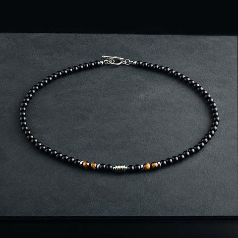Stainless Steel Men Tiger Necklace Hip Hop -JW01183-Veeddydropshipping