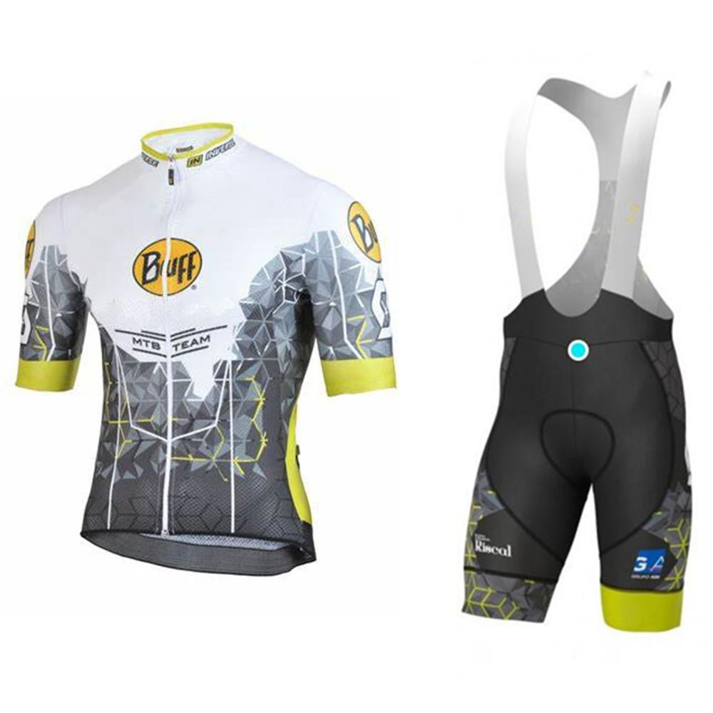 Buff Mountain Bike Team Cycling Jersey Set Men Summer Cycling Road Sport Short -OS01147-Veeddydropshipping