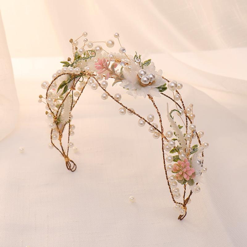 =Wedding Hairband Tiara Fairy Hair Jewelry  Pear -JW00485-Veeddydropshipping