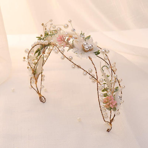 =Wedding Hairband Tiara Fairy Hair Jewelry  Pear -JW00485-Veeddydropshipping