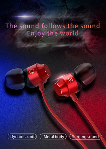 Metal in ear type-C earphone wired earphone with earplug subwoofer earphone-CE00159-Veeddydropshipping