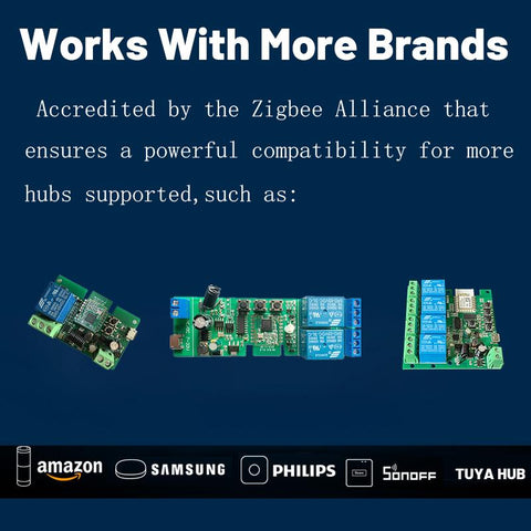 Tuya Smart Inching Zigbee 220V Switch 4 Channel With Ding Rail Housing -CE00698-Veeddydropshipping