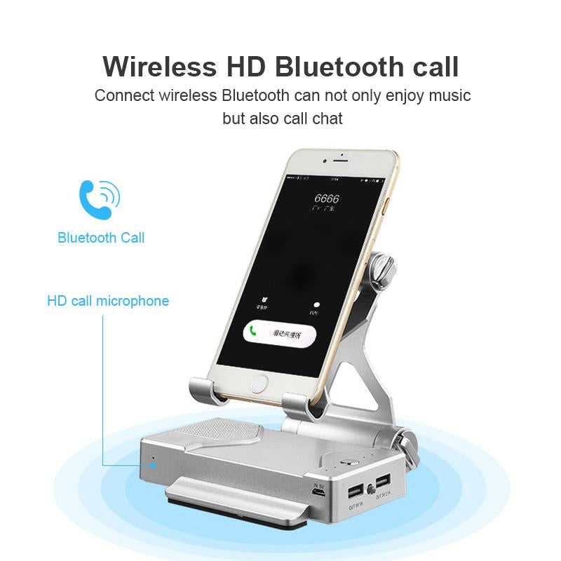 Metal Phone Holder Power Bank Bluetooth Speaker 3 in 1-Veeddydropshipping