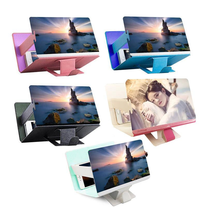 Magnifier for phone Universal 3D Screen HD Video Amplifier Magnifying Glass Stand Bracket-PA00761-Veeddydropshipping