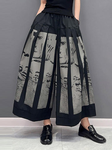 Woman Fashion Loose Elastic Waist Full Match Pants-WF00430-Veeddydropshipping