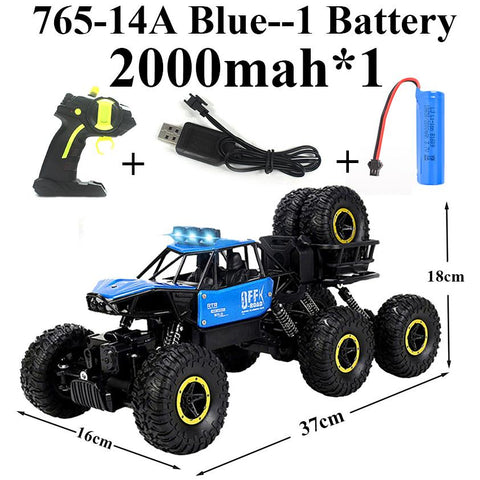 Paisible Rock Crawler 4WD 6WD Off Road RC Car Remote Control Toy Machine-TB01436-Veeddydropshipping