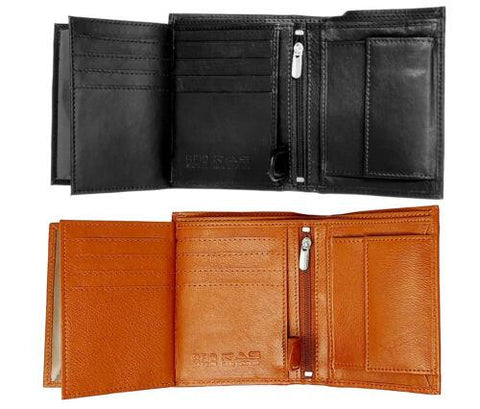 Blocking Wallet Soft Real Leather Trifold-MF00714-Veeddydropshipping