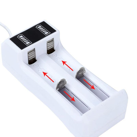 Smart LED Chargering 14500 /18650 Battery Charger Universal 2 Slot Li-ion Battery -CE00205-Veeddydropshipping