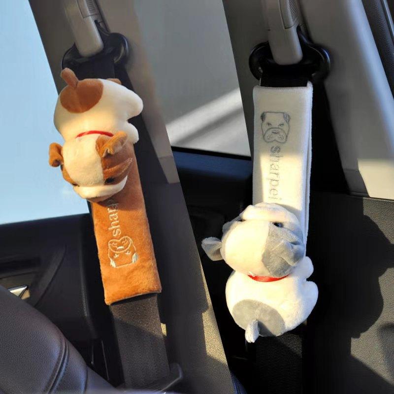 Auto Seat Belt Shoulder Pad Warm Flannel Interior Seat-AM01440-Veeddydropshipping