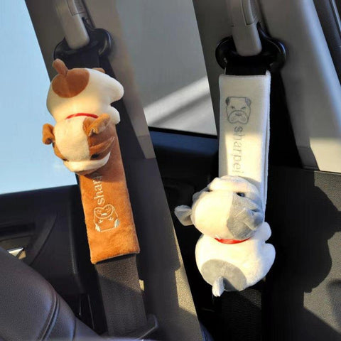 Auto Seat Belt Shoulder Pad Warm Flannel Interior Seat-AM01440-Veeddydropshipping