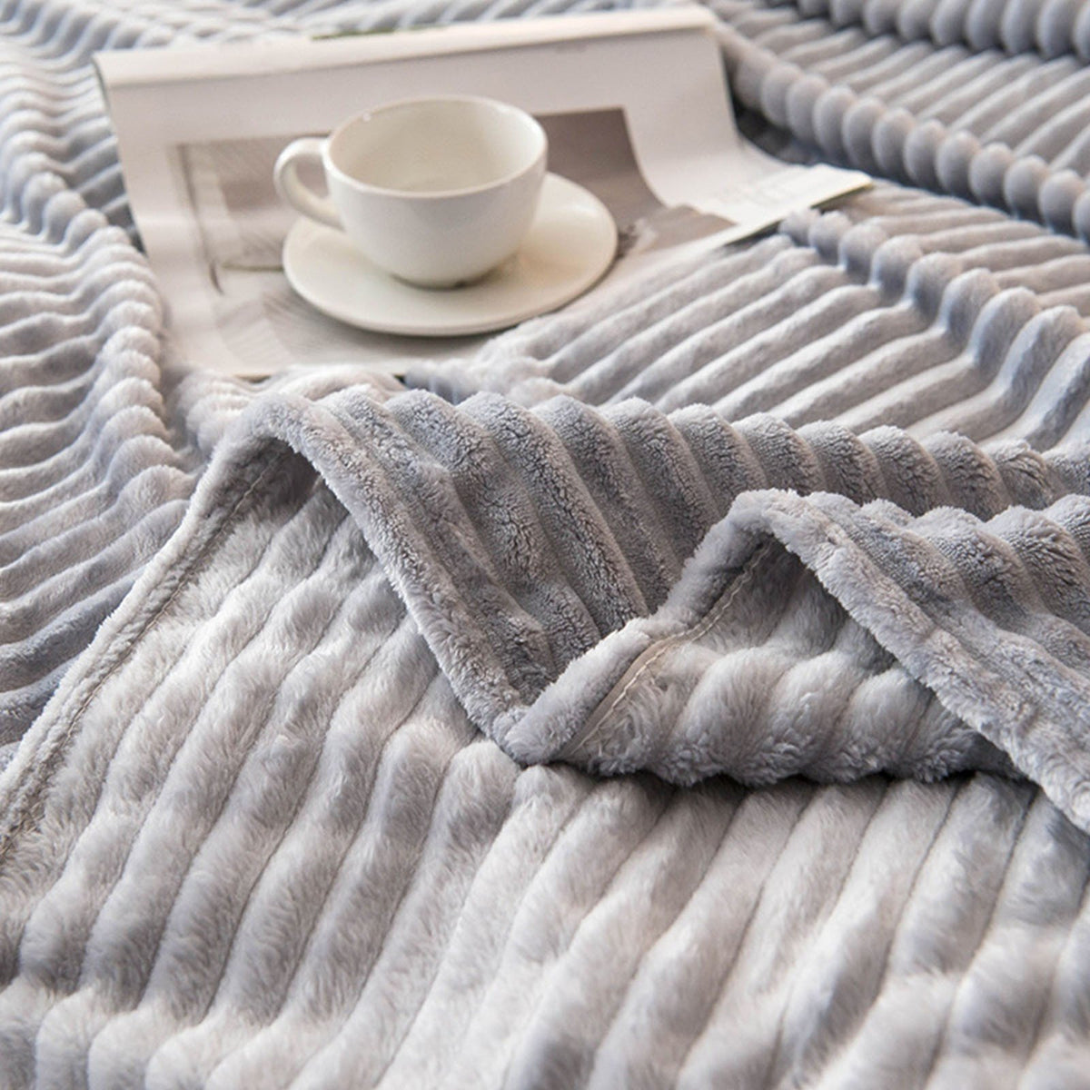 Throw Blanket Soft Reversible Ultra-HA00438-Veeddydropshipping