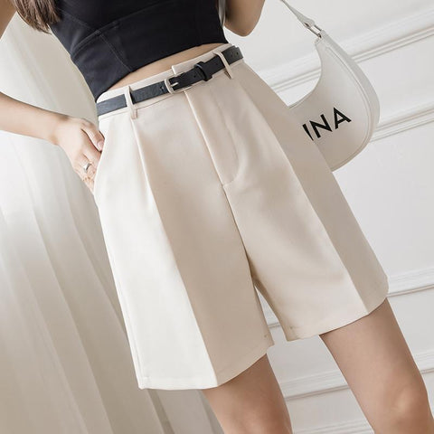 Fashion High Street Drape Suit Shorts Women-WF00566-Veeddydropshipping