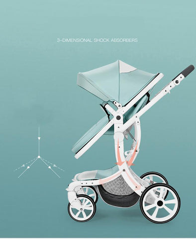 Baby stroller 2023 Newborn baby car,Red Trolley Baby Pushchair car-TB00366-Veeddydropshipping