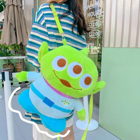 Disney Plush Backpack Toy Story 3 Anime Character Alien-TB00052-Veeddydropshipping