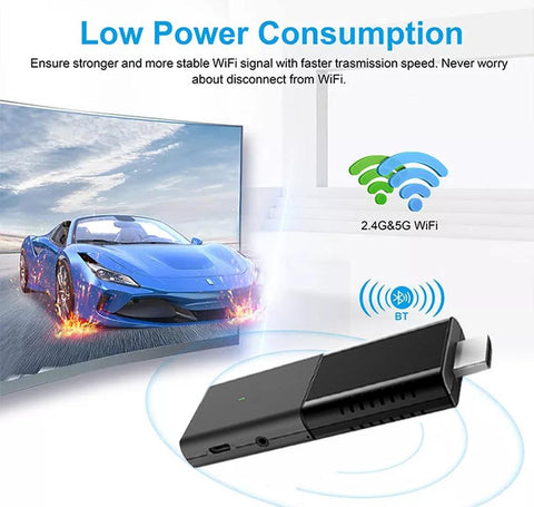 Smart Black TV Stick Portable Media Player TV box-Veeddydropshipping